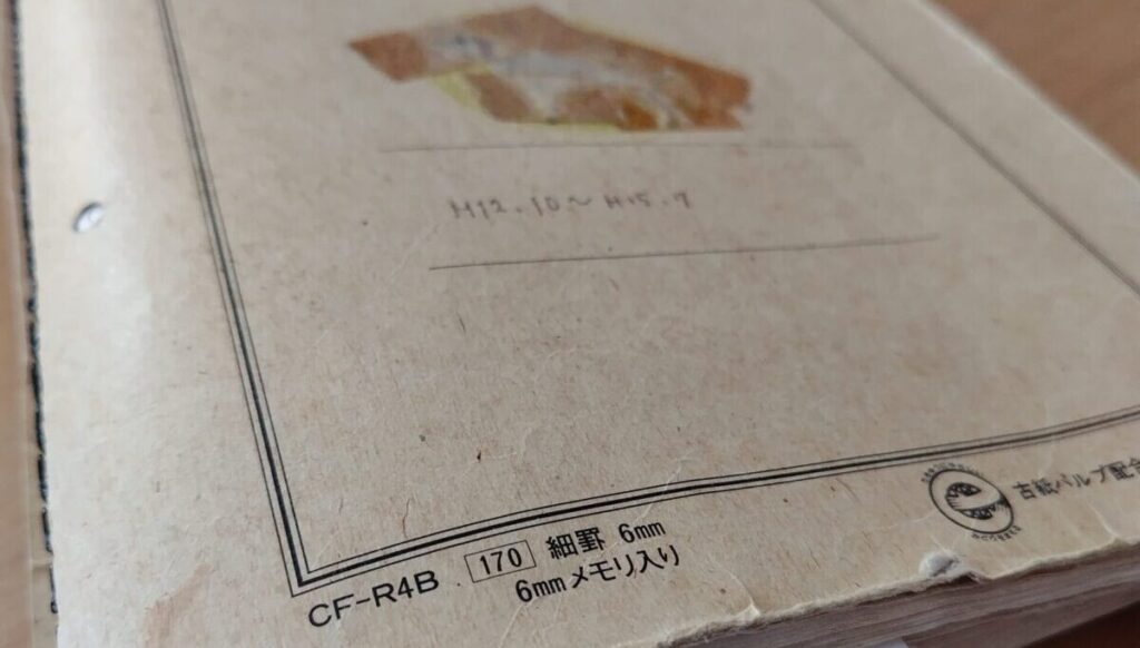 結婚当時の家計簿