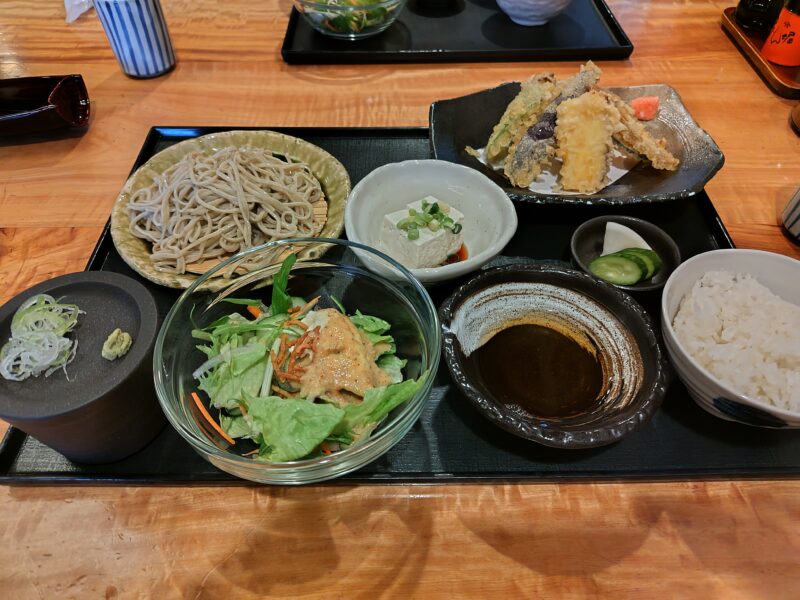 国分寺そば 野菜の天ぷら定食
