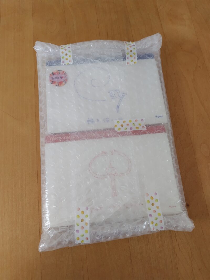 はがきセットエアパッキン包装