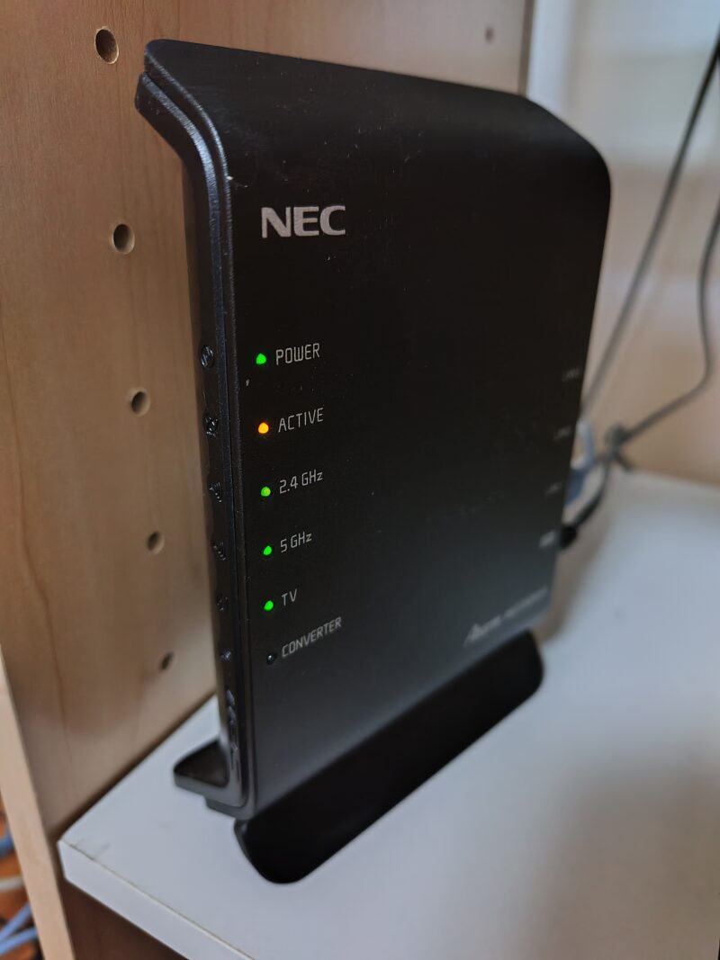 元々使っていたルーター