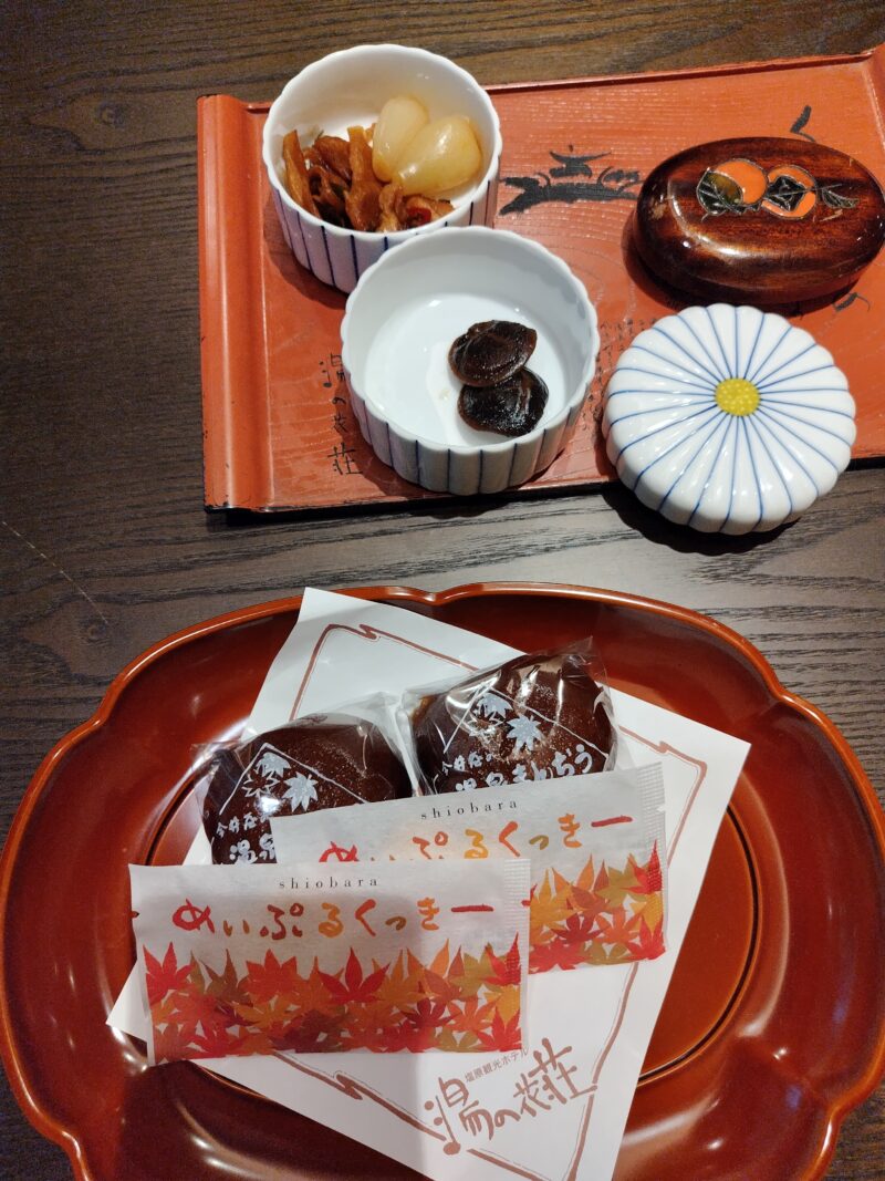 湯の花荘　備前　お茶請け
