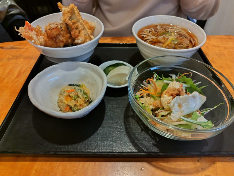 国分寺そば ミニ天丼とおそばの定食温