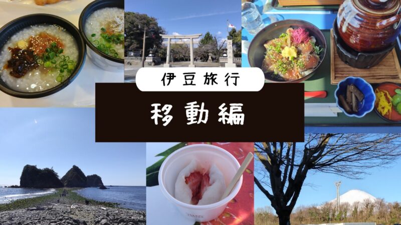 伊豆旅行の移動記録｜立ち寄りスポットとグルメ記録アイキャッチ画像